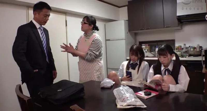 Ngày đầu gặp mặt bố dượng đã chịch 2 nữ nhi riêng của vợ